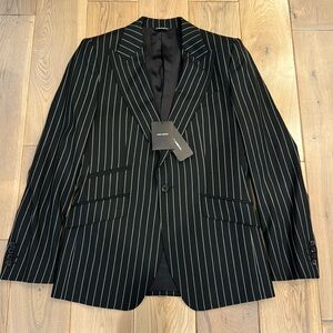 Dolce & Gabbana Sicilia fit single breasted pinstripe blazer